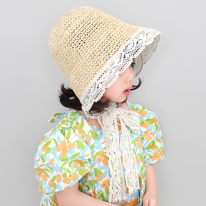 Girl Grass Hat Summer Baby Princess Hat Parenting Beach Hat Holiday Children Hat Baby Sun Hat Spring Autumn Tide