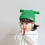 Детская шерстяная демисезонная кепка для мальчиков, удерживающая тепло вязаная шапка