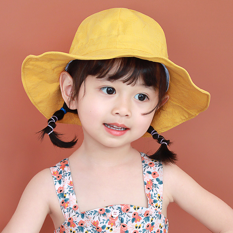 Child Fisherman Hat Summer Thin Girl Sun Hat Boy Han Edition Sunscreen Hat Baby Hat Basin Hat Spring Autumn