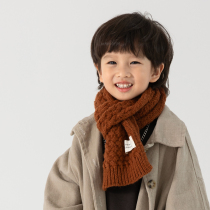 Childrens scarf autumn and winter knitted boy scarf baby wool warm and stylish girl winter windproof children