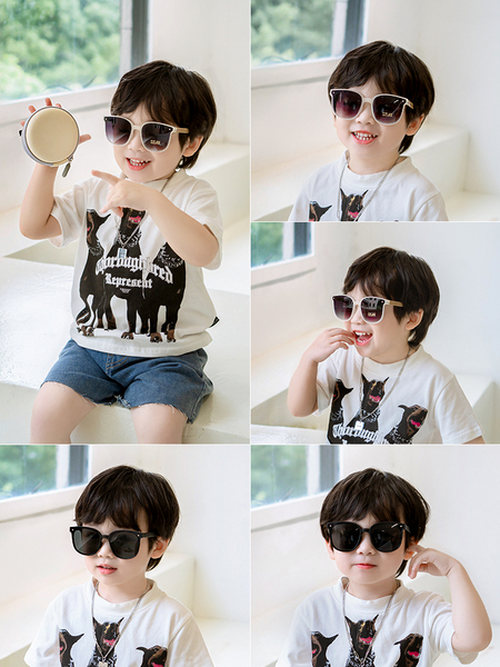 Foldable Summer UV-Proof Sunglasses for Boys and Babies — 2