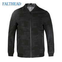 Fairfat baseball collar jacket mens 20 spring and autumn new fashion young and middle-aged fashion casual handsome top dark pattern