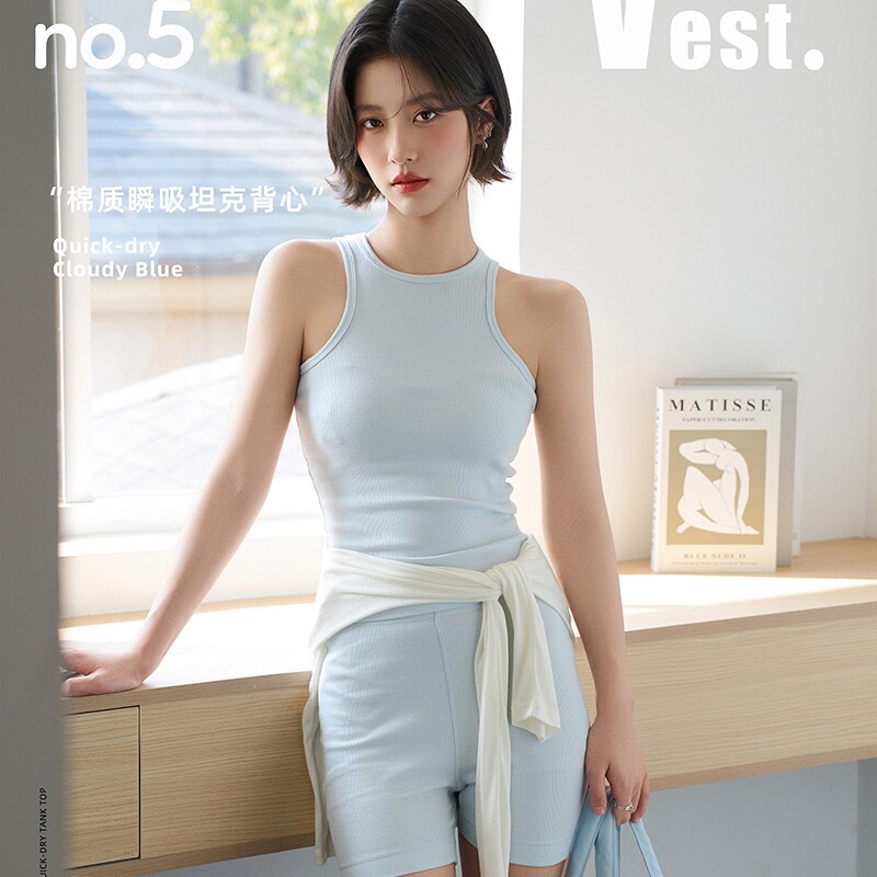 Good Fa 2026 Spring/Summer Xinjiang Cotton Instant Absorbent Tank Top with Shoulder Cutouts 26388 Good Fa 2026 Spring/Summer Xinjiang Cotton Instant Absorbent Tank Top with Shoulder Cutouts 26388