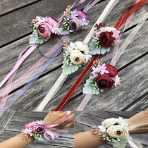 Wedding Accessories Wedding Bridal Bridesmaid Bridesmaid siblings Handmaids Wrist Flower Tea Flowers