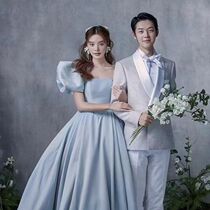 Shadow building oil painting for old hand-painted background pure hand painting boutique wedding yarn creamus background cloth Photography cloth