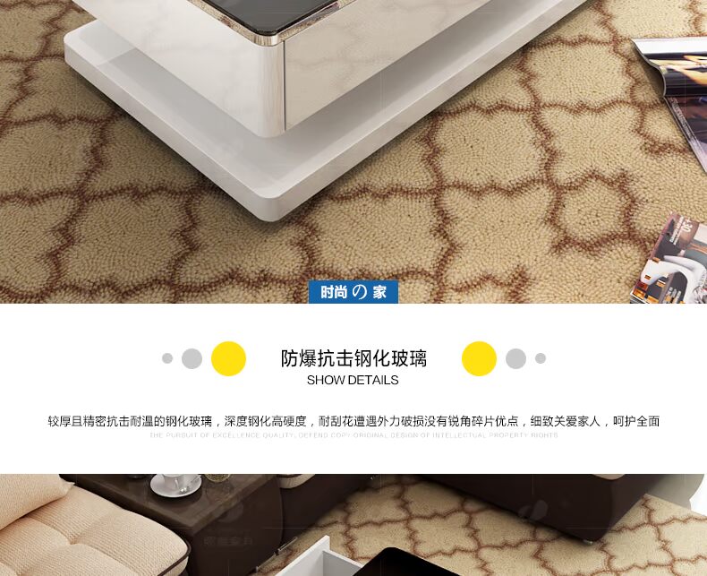 Xidu hiện đại đơn giản kính cường lực bàn cà phê TV tủ kết hợp bộ phòng khách sơn tủ hoàn chỉnh bộ đồ nội thất nội thất phòng ngủ hiện đại