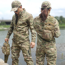 New Outdoor Tactical camouflan suit Spring summer male and female CP waterproof and abrasion resistant expansion tooling suit anti-scraping team Jianfu