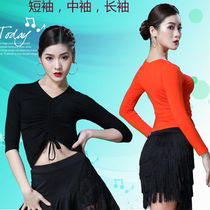 Summer New Adult Latin Dance Short Sleeve Model Town Dance Practice Style in Summer New Adult