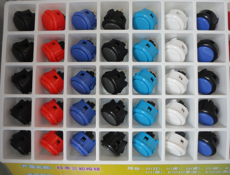 Nhật Bản chính hãng ba và nút chuyển đổi 30MM thẻ trò chơi arcade phím điều khiển nút rocker phụ kiện cao cấp tay cầm chơi game trên tivi