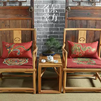 Modern Chinese festive fabric teahouse tea room chair cushion dining chair cushion table chair antique chair chair cushion