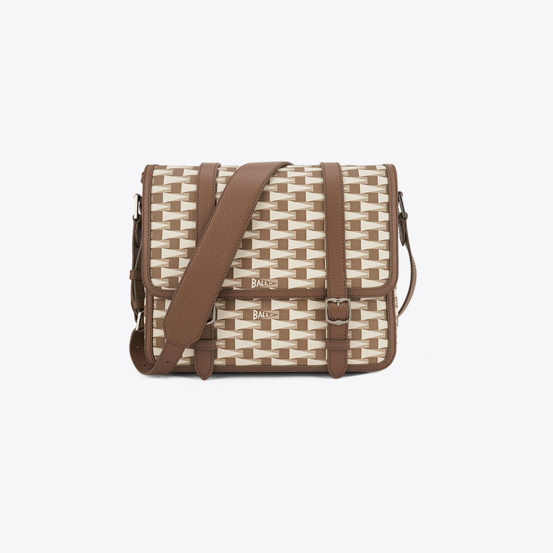 Bally Barley Men's Fashion Casual Brown Shoulder Messenger Bag Crossbody Bag Games