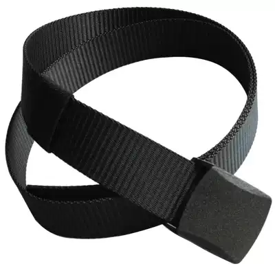 No metal belt Men's and women's universal canvas nylon belt ROM plastic belt Head over security check over electronic door Non-magnetic