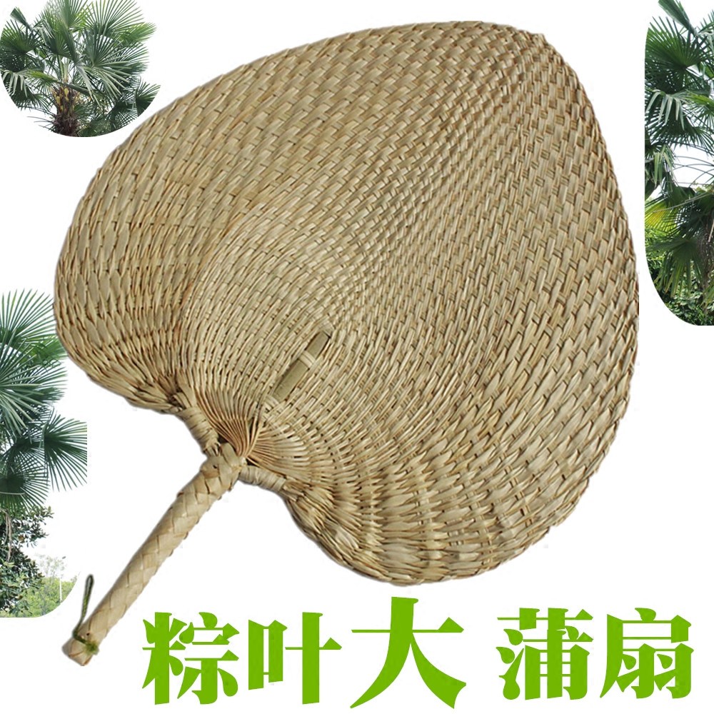 Guizhou brown leaf Da Pu fan hand-woven male summer hand grass woven baby mosquito repellent cool plantain fan group fan