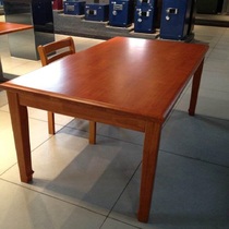 Customized solid wood reading table reading desk wooden wood library reading room tables and chairs steel frame conference table reading table