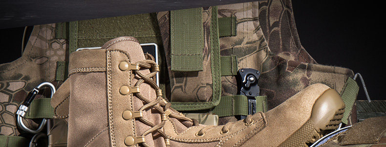 Boots militaires pour homme - porter - Ref 1402663 Image 23