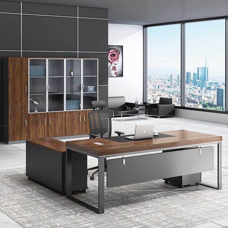 Desk minimalist modern office furniture Head Office of manager owner Chairs Portfolio Office President Single Desk