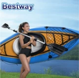 Bestway Single -Pesperson Kayak Cayakable Boat Заряда лодка лодка для лодки печи