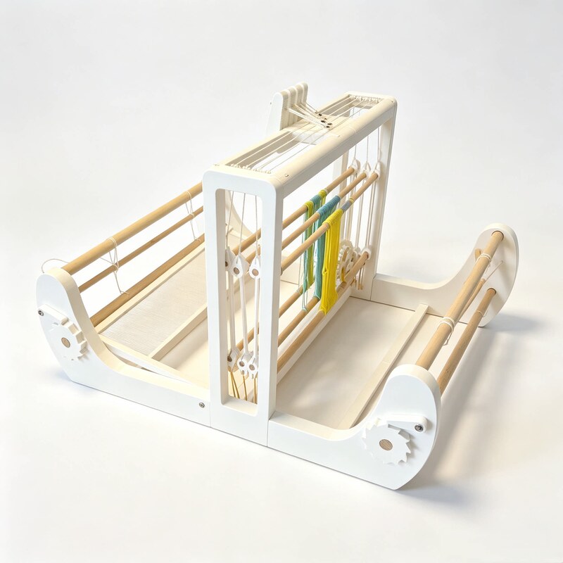 Jacquard Loom, Small Desktop Four-Loom Jacquard Loom for Home Use, Four-Loom Weaving Machine, DIY Creative Handmade Tools