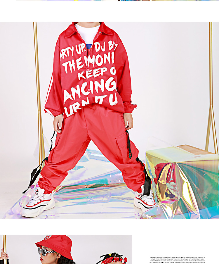 Trẻ em mới hip hop dụng cụ quần dài huỳnh quang hiệu suất thương hiệu trẻ em mặc quần lỏng túi thường xuyên quần chùm quần ống rộng trẻ em