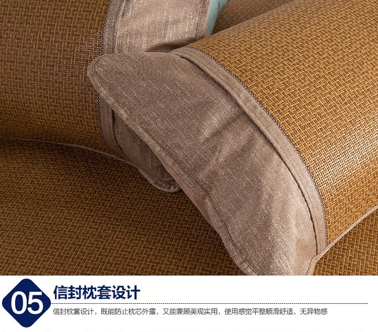 Giống như một ghế mat mây ba mảnh chính hãng Single Double gấp mat 0,9 / 1,2 m giường 1.5m1.8m - Thảm mùa hè chieu tre 1m2