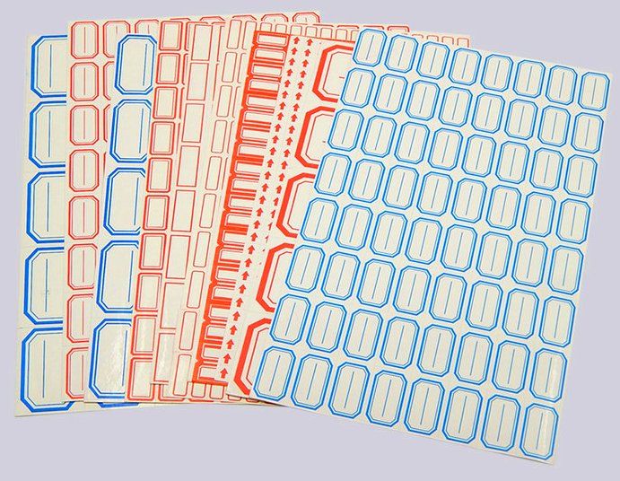 2 packs of self-adhesive labels Self-adhesive classification ticket sign handwriting label with frame 5 * 6 high stick quality stickers