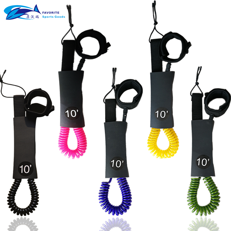 Favorite sup paddle board special foot rope Safety rope Rotatable lifesaving rope Telescopic rope Surfboard