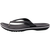 Crocs Crocs black flip-flops 2024 summer new mens and womens outdoor sports beach shoes bathroom slippers
