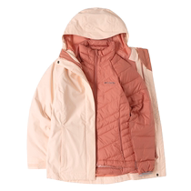 Colombian quilted three-in-one jacket womens outdoor warm windproof sportswear casual jacket