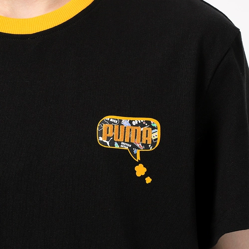 Puma, летний спортивный костюм для отдыха, футболка, короткий рукав, 2023, оверсайз