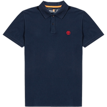 Timberland POLO shirt short-sleeved mens summer new dark blue cotton half-sleeved lapel casual T-shirt sportswear trend