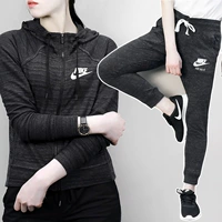  Nike phù hợp với nữ 2019 mùa xuân mới thể thao chạy bộ thể thao mặc giản dị áo khoác quần - Thể thao sau bộ nỉ adidas nam