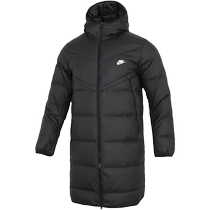 Nike sports suit mens 24 new outdoor travel fashionable mid-length down jacket and velvet trousers
