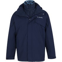 Colombian polar fleece three-in-one jacket mens outdoor warm windproof hooded jacket sportswear
