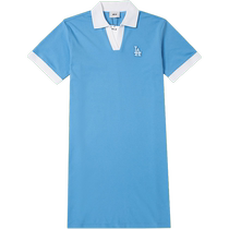 MLB official POLO shirt short-sleeved womens summer new casual sports dress breathable and comfortable mid-length T-shirt