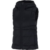 Under Armor UA Black Hooded Down Vest Jacket Womens Warm Windproof Sportswear Casual Cotton Feather Vest Jacket