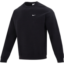Nike mens sweatshirt NIKE SOLO SWOOSH loose velvet top round neck knitted pullover DX1362