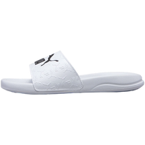 PUMA Mens and Womens Shoes 2024 Summer New Sports Slippers Casual Sandals White Flop 395420