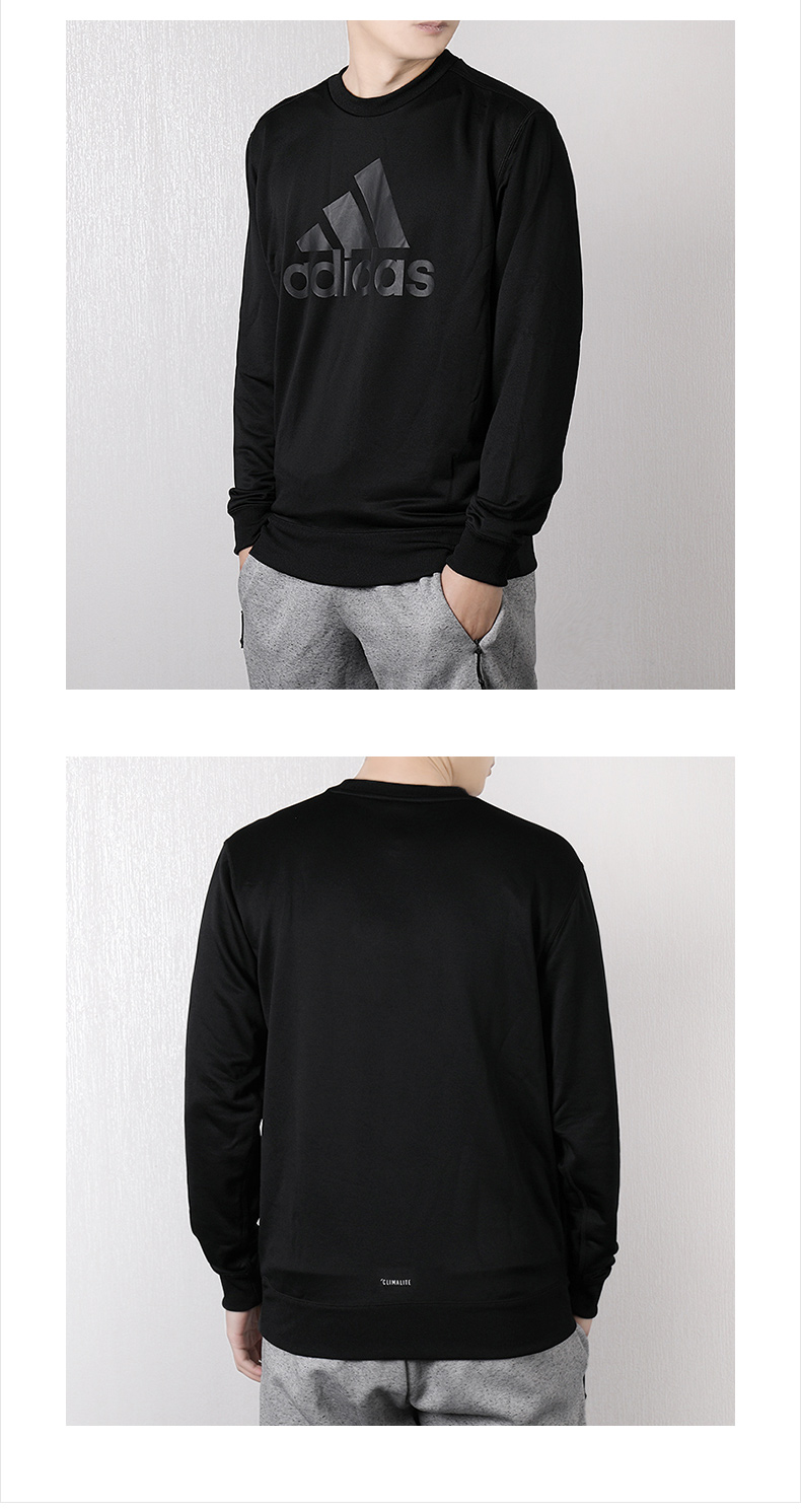 Áo len Adidas Adidas Áo len nam 2019 Xuân-Thu Mới Áo thể thao Áo len dệt kim giản dị - Thể thao lông cừu / jumper áo thun form rộng tay dài hàn quốc
