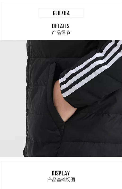 Adidas cotton quần áo nam giới 2020 mùa thu và mùa đông quần áo thể thao mới ấm áp áo khoác đệm áo khoác GJ8784 - Thể thao xuống áo khoác