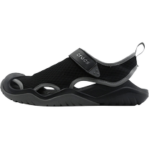 Crocs officiels carte web Localic Romantic Men Sandals Summer New Black Mens Shoes Beach Shoes Baotou Traceability Shoes