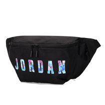 Nike Nike black childrens waist bag mens bag womens bag autumn new casual crossbody bag printed training shoulder bag