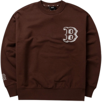 MLB official mens and womens round neck sweatshirt couple retro sportswear casual loose long-sleeved pullover jacket