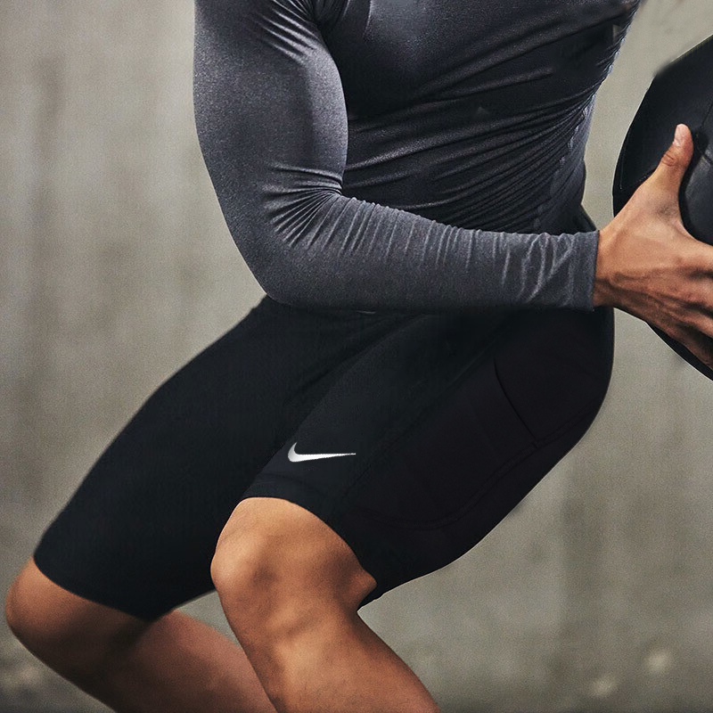 Lucky Leaf丨Nike Official official store Pro Men's Running Fitness Sports Tight Quick-Drying Base Shorts