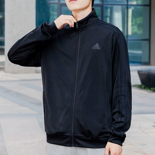 Adidas, мужская черная спортивная куртка для отдыха