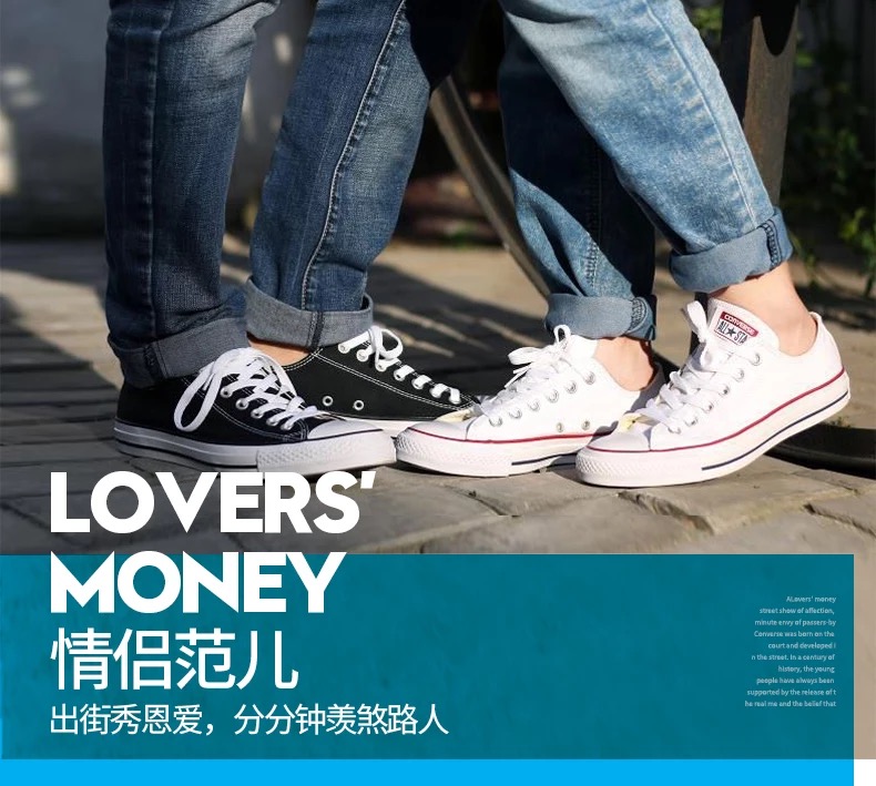 Giày vải converse Giày nam giày nữ 2018 thu đông ALL STAR low để giúp giày thể thao cổ điển giày nike thể thao