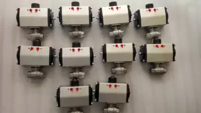 Stainless steel 304 material pneumatic ball valve Q611F-16P two-piece 1000WOG pneumatic ball valve 316 material
