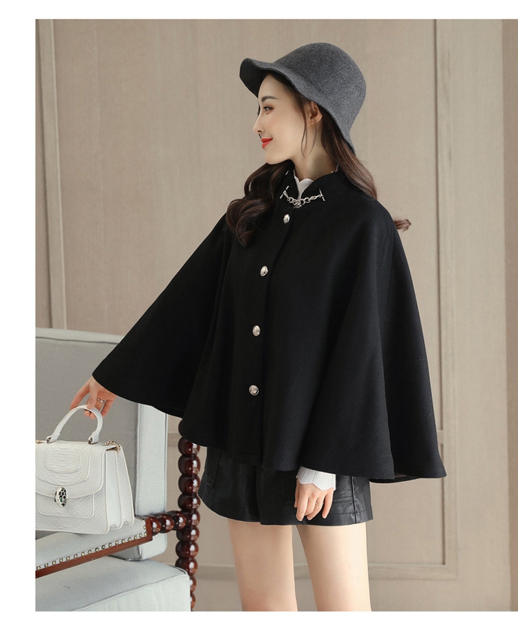 Áo khoác nữ nhỏ mùa thu và mùa đông phiên bản Hàn Quốc cộng với nhung Anh nhỏ nước hoa ngắn áo khoác len nữ ngắn áo dạ dáng dài cho người trung tuổi