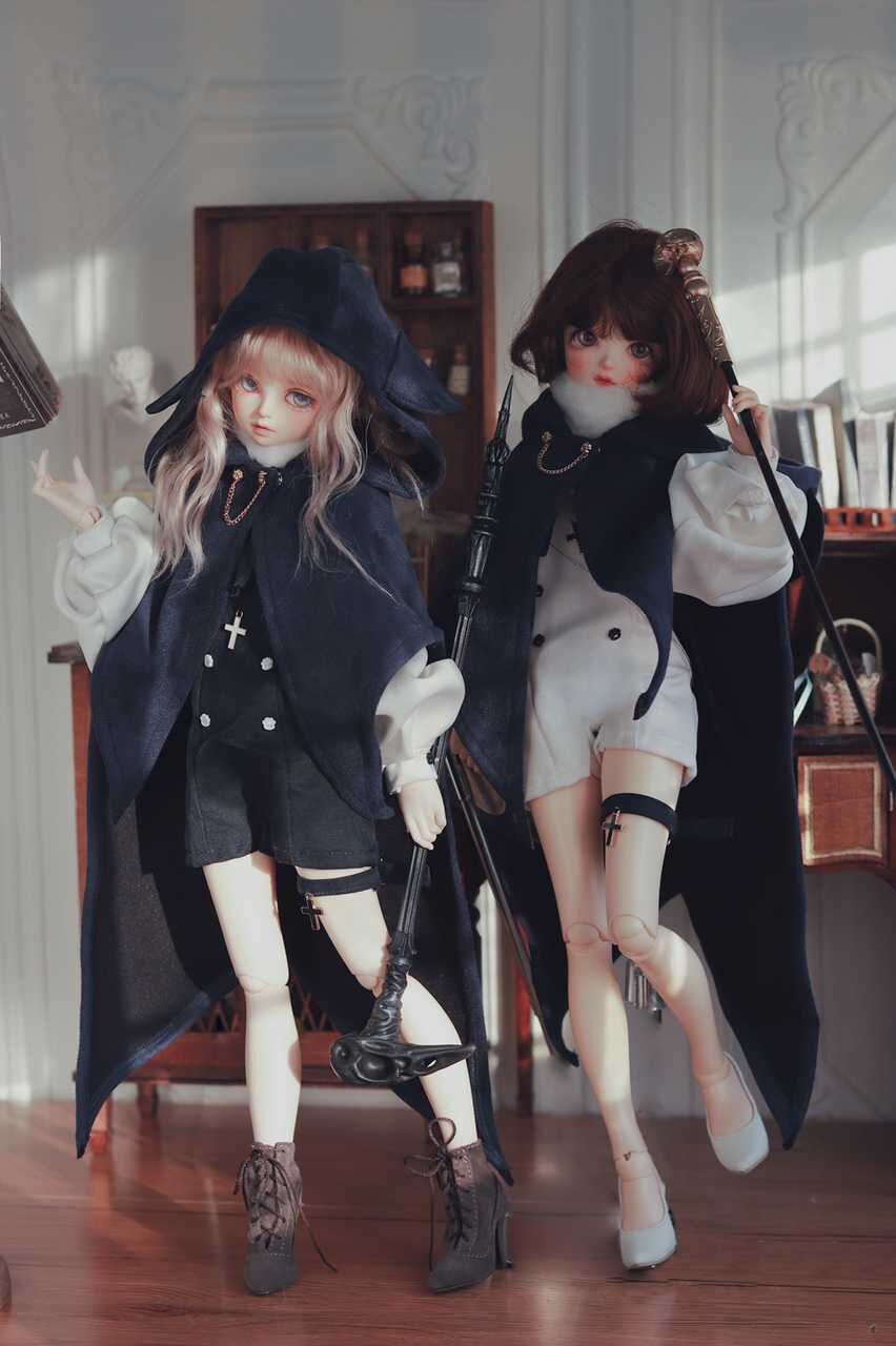 (HSL)=Rabbit cat=bjd four-point baby clothing cape one-piece leg ring men's suit Huajian Manufacturing Bureau