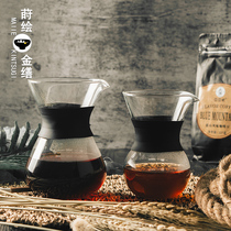 Japanese drip coffee maker hand punch pot set glass sharing pot convenient filter free filter cup coffee maker