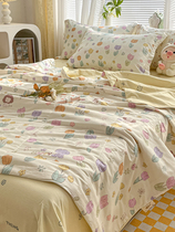 100% cotton air-conditioned quilt double single student pure cotton summer cool quilt machine washable childrens thickened spring and autumn quilt